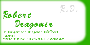 robert dragomir business card